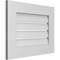 Ekena Millwork Vertical Surface Mount PVC Gable Vent: Functional, w/ 3-1/2"W x 1"P Standard Frame, 24"W x 18"H GVPVE24X1801SF - alternate 2